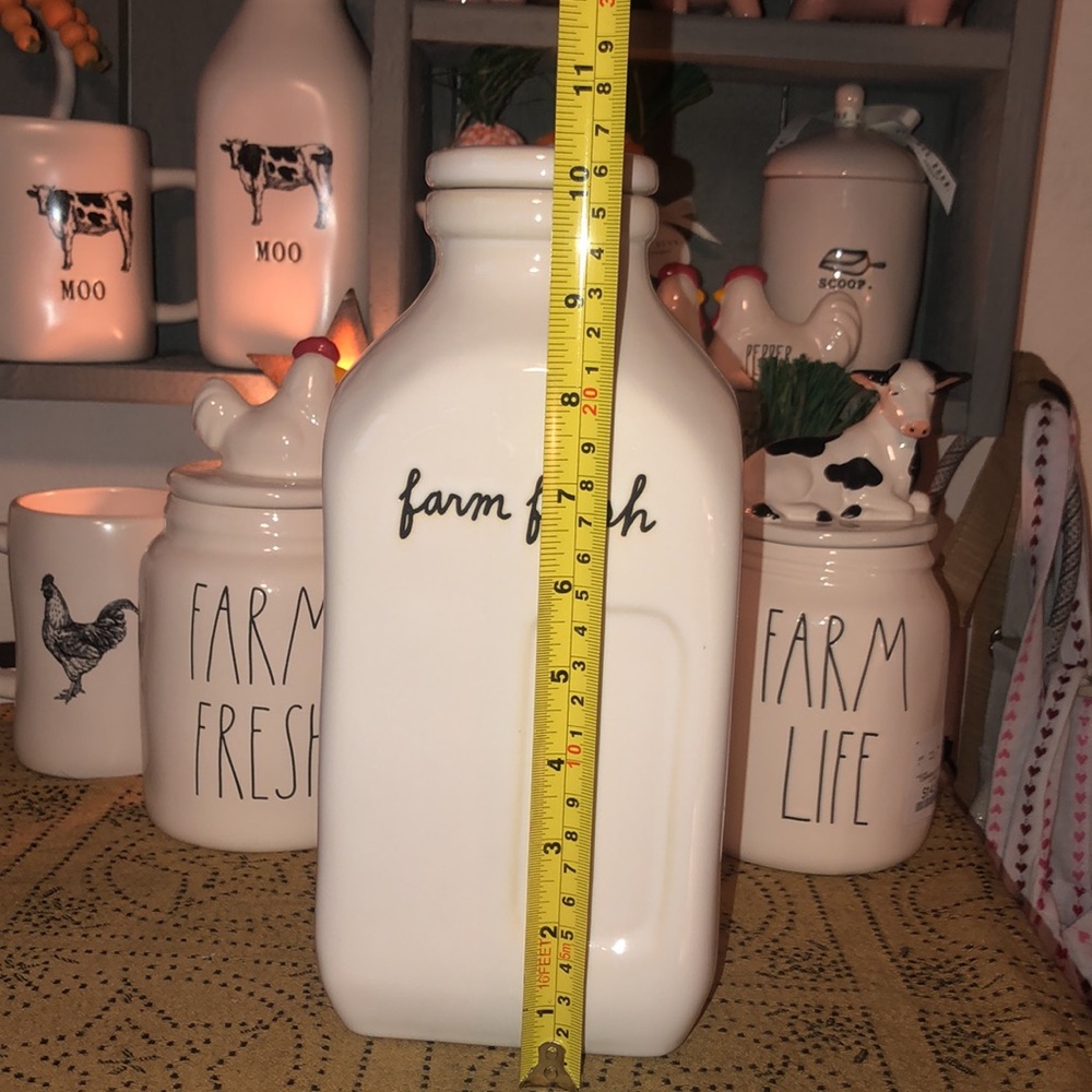 Rae Dunn FARM FRESH Large Milk Jug (Do Not Bundle) - Picture 10 of 12